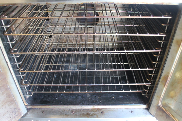2 Garland Master 200 Stainless Steel Commercial Natural Gas Powered Full Size Convection Oven w/ View Through Doors, Metal Oven Racks and Thermostatic Controls. 2 Times Your Bid! - Image 5 of 6