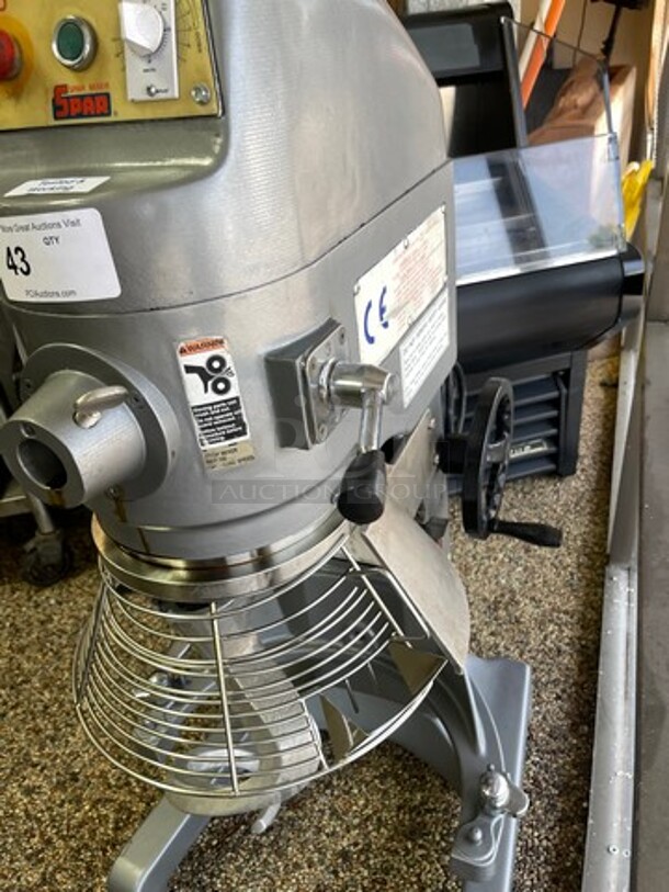 Spar 30QT Mixer 30 qt. Commercial Planetary Floor Baking Mixer with Guard and Timer NSF 220 volt No Bowl no attachments Tested and Working! - Image 3 of 7