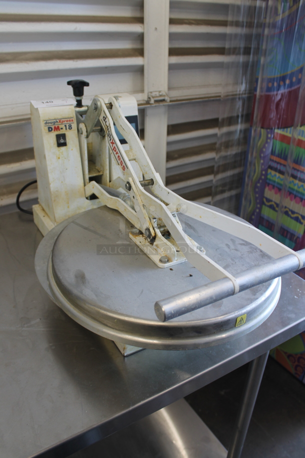 Dough Xpress DM-18 Metal Commercial Countertop Dough Press. 120 Volts, 1 Phase. Tested and Working! - Image 2 of 7