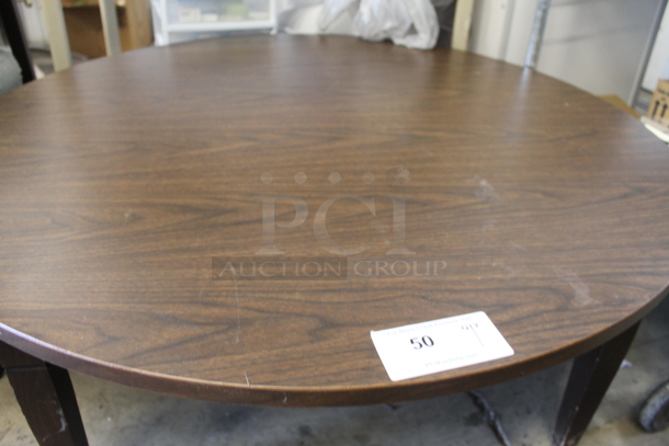 Wooden Round Coffee Table. - Image 4 of 4