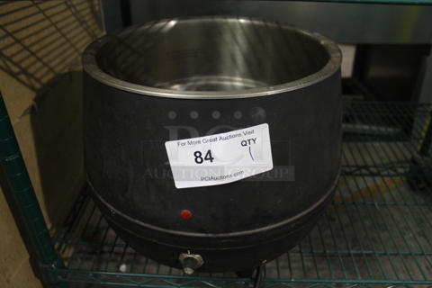 Sunnex B1388A-3 Metal Commercial Countertop Soup Kettle Food Warmer. 120 Volts, 1 Phase. Cannot Test Due To Missing Power Cord