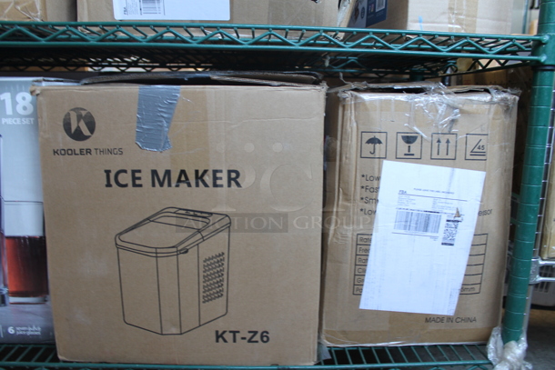 ALL ONE MONEY! Tier Lot of Various BRAND NEW SCRATCH AND DENT! Items Including Kooler Things KT-Z6 Ice Maker, Clarity Beverage Glass Set, Le'raze Canisters - Image 3 of 3