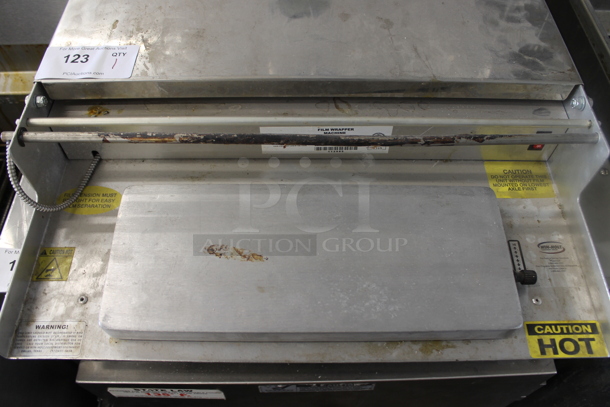 Win-holt WHSS-1 Stainless Steel Commercial Countertop Film Wrapper Machine. 120 Volts, 1 Phase. Tested and Working! - Image 3 of 4
