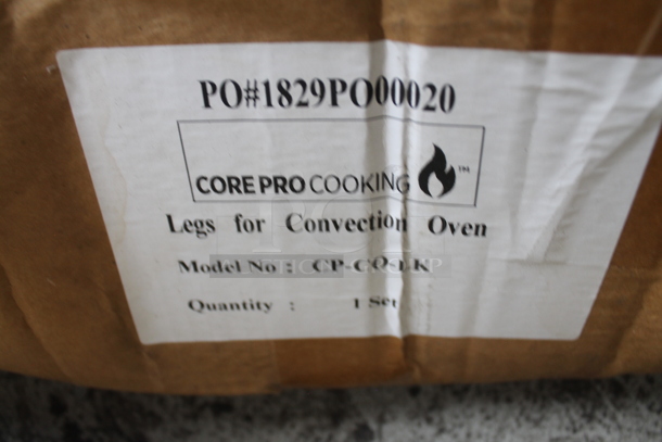 ALL ONE MONEY! Lot of 4 BRAND NEW IN BOX! Metal Convection Oven Legs - Image 3 of 3