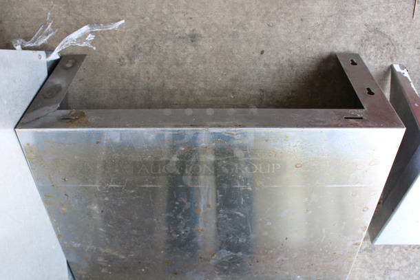 Stainless Steel Shelf w/ Wall Mount Brackets. 24x18x11 - Image 3 of 3