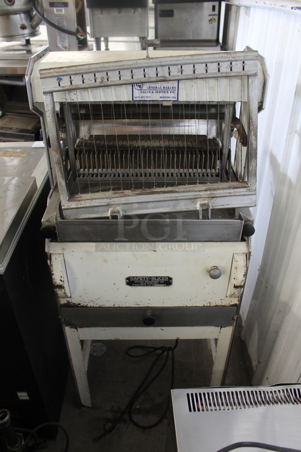 Oliver Metal Commercial Floor Style Bread Loaf Slicer. Cannot Test Due To Cut Power Cord - Image 4 of 5