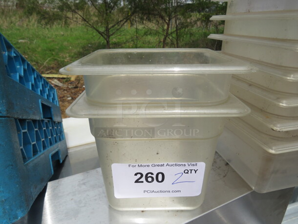 1/6 Size 6 Inch Deep Food Storage Container. 2XBID - Image 1 of 1