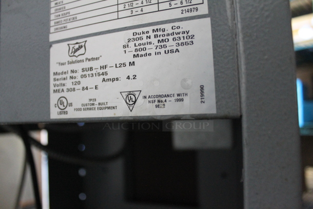 2013 Duke SWH700-25LED M Metal Commercial Soup Warming Subway Make Line Station. 120 Volts, 1 Phase. - Image 11 of 11
