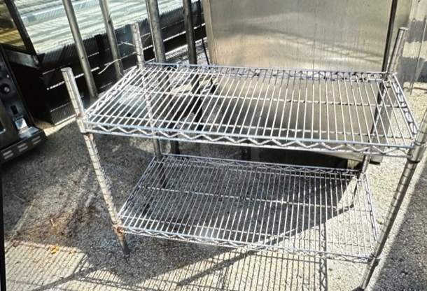 One Metro Shelf With 2 Shelves. 36X18X29 - Image 1 of 1