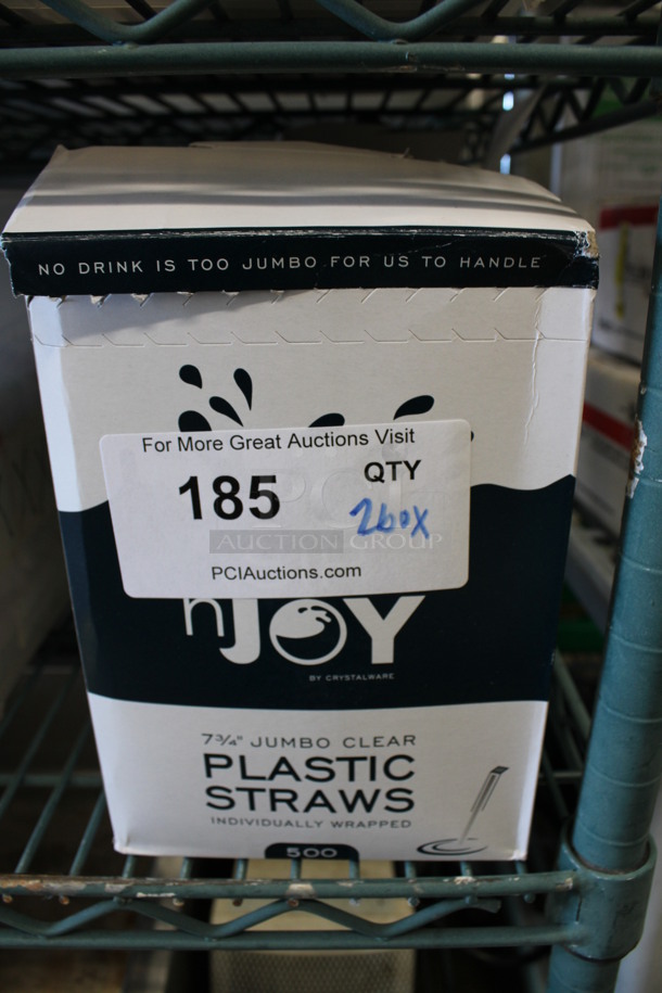 2 BRAND NEW! Boxes of Straws. 7.75". 2 Times Your Bid! - Image 1 of 2