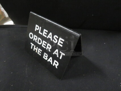 PLEASE ORDER AT THE BAR  Sign. 4XBID