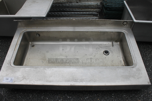 Stainless Steel Commercial Ice Bin. No Legs. Bay 51x20x8 - Image 1 of 3