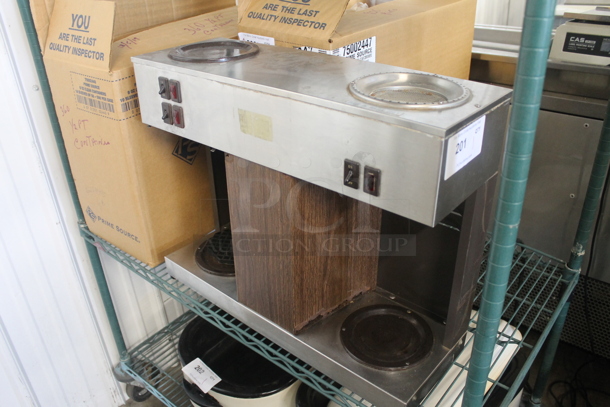 Bunn VPS Stainless Steel Commercial Countertop 3 Burner Coffee Machine. 120 Volts, 1 Phase.  - Image 3 of 8