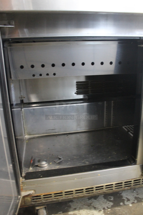 Everest EPBR3 Stainless Steel Commercial Sandwich Salad Prep Table Bain Marie Mega Top on Commercial Casters. 115 Volts, 1 Phase. Tested and Powers On But Does Not Get Cold - Image 9 of 12