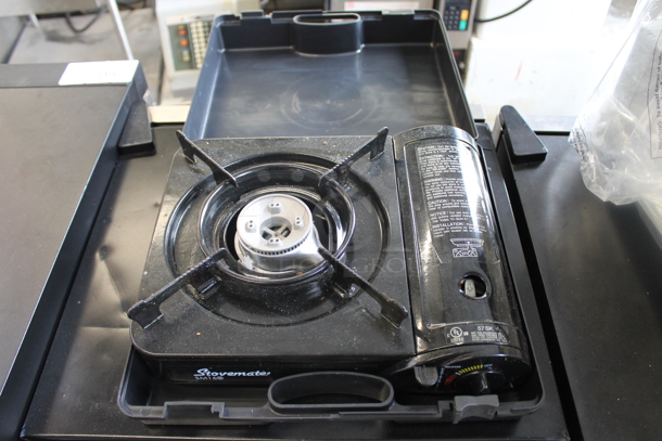 Stovemate SM-1600 Metal Countertop Butane Gas Powered Single Burner Range in Hard Case.  - Image 1 of 3