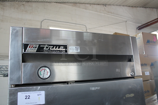 True T-23-2 Stainless Steel Commercial 2 Half Size Door Reach In Cooler on Commercial Casters. 115 Volts, 1 Phase. Tested and Working! - Image 2 of 6