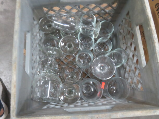 One Lot Of Assorted Stem Glasses.