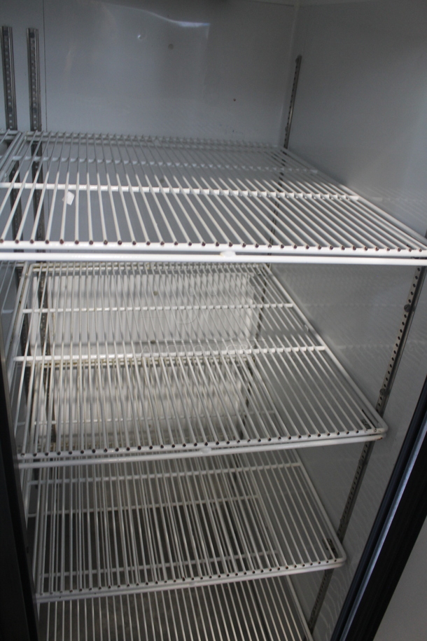 2015 True TG2R-2S Stainless Steel Commercial 2 Door Reach In Cooler w/ Poly Coated Racks on Commercial Casters. 115 Volts, 1 Phase. Tested and Working! - Image 3 of 4