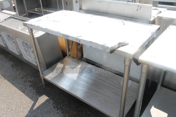 BRAND NEW SCRATCH AND DENT! Stainless Steel Commercial Table w/ Under Shelf. - Image 3 of 4