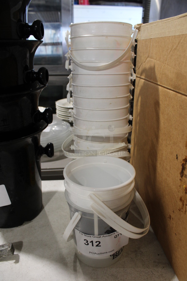 ALL ONE MONEY! Lot of Poly Buckets! Includes 4.5x4.5x5.5