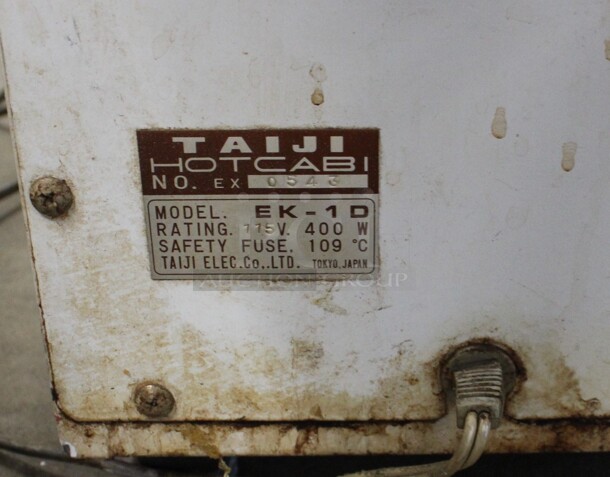 Taiji Model EK-1D Metal 2 Door Hot Cab Holding Cabinet. 115 Volts, 1 Phase. 18x16x19.5. Tested and Working! - Image 5 of 5