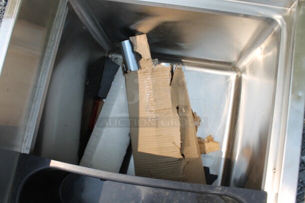 BRAND NEW SCRATCH AND DENT! Regency 600IB1824 Commercial Stainless Steel Underbar Ice Bin.  - Image 8 of 9
