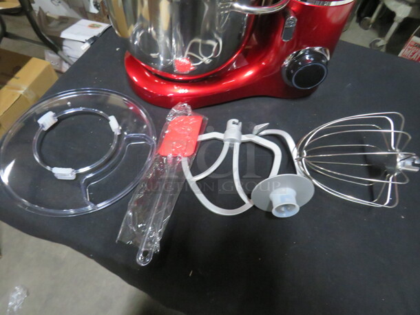 One NEW Vospeed Stand Mixer With Bowl, Guard, Hook, Paddle, And Whip. #SM1550. - Image 3 of 3