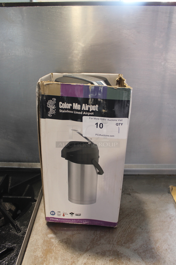 BRAND NEW SCRATCH AND DENT! Color Me Airpot Stainless Steel Lined Airpot. - Image 6 of 6