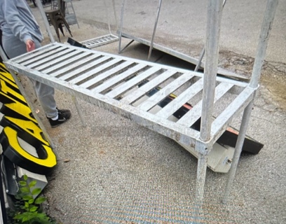 One NEW Age Industrial Aluminum Shelving With 1 Shelf. 66X18X84