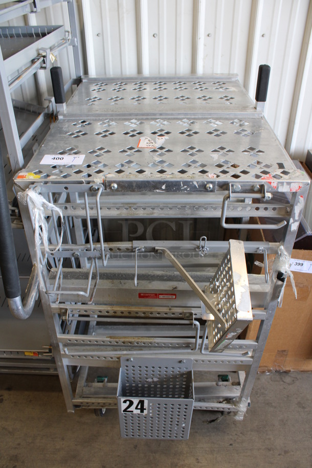 Metal Pan Transport Rack on Commercial Casters. 25x45x48 - Image 2 of 4