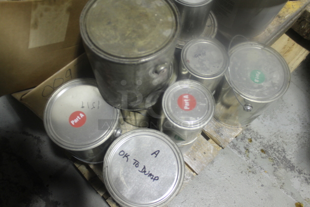 ALL ONE MONEY! MEGA LOT of Various Items Including Metal Tank, Poly Buckets and Metal Tins . BUYER MUST REMOVE. - Image 4 of 12