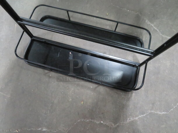 One 20X5X30 Black Metal Mirror Shelf.  - Image 2 of 2