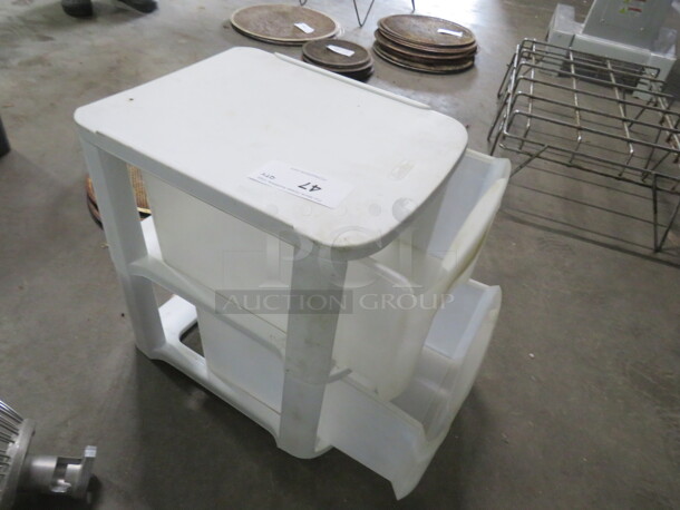 One 2 Drawer Poly Holder. - Image 2 of 2