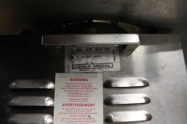 Gold Medal 3077 Floss Maxx Metal Commercial Countertop Candy Floss Cotton Candy Machine. 120 Volts, 1 Phase. Tested and Working! - Image 4 of 5