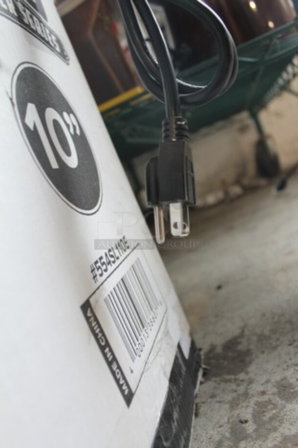 BRAND NEW SCRATCH AND DENT! Backyard Pro 554SL110E Stainless Steel Commercial Countertop Meat Slicer w/ Blade Sharpener. 120 Volts, 1 Phase. Tested and Working! - Image 9 of 9