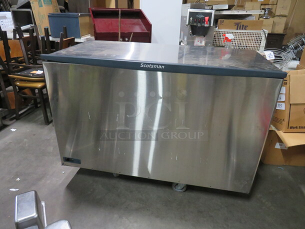 One Scotsman Prodigy Plus Ice Maker With Remote. 1828lb Per 24hr. Model# C1848MR-32E. 208=230 Volt. 48X29X24. Scotsman Remote #ERC611-32E. 208-230 Volt. 36X29.5X53. WORKING!!! - Image 1 of 8