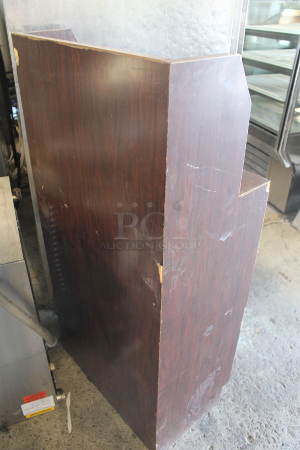 Wooden Storage Cabinet With Top Shelf And Two Door Base In Wood Style Finish.  - Image 6 of 6