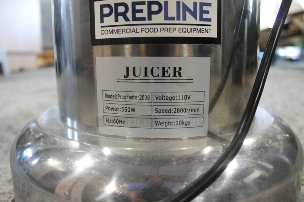Prepline PrepFaster 2000 Commercial Stainless Steel Electric Countertop Juicer. 110V. Tested and Working! - Image 5 of 8