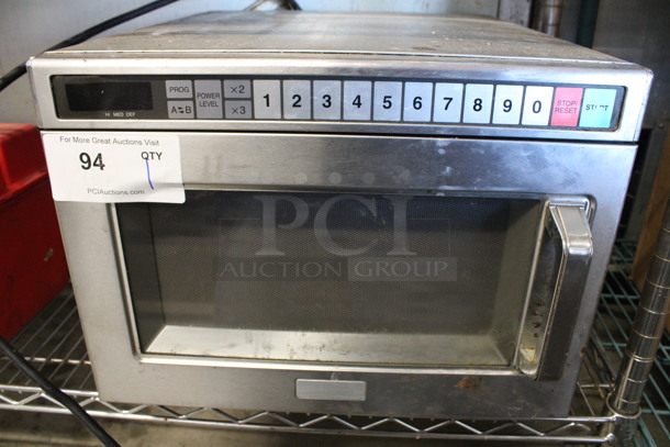 Stainless Steel Commercial Microwave Oven. 16.5x19.5x13