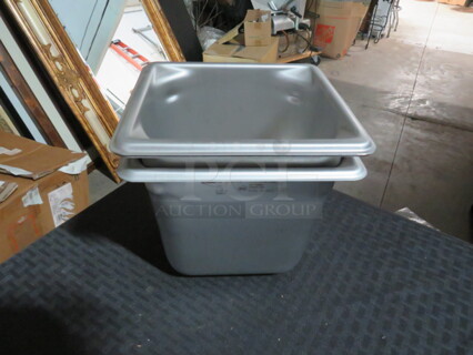 NEW Vollrath 1/6 Size 6 Inch Deep Stainless Steel Food Pan. 2XBID