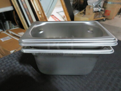 NEW Vollrath 1/9 Size 4 Inch Deep Stainless Steel Food Pan. 3XBID