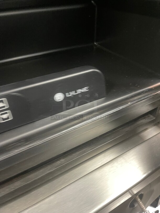 U-line 1175BEVS00 1000 Series
24 inch  Beverage Center with Dual Cooling Zones, 2 Beech-Trimmed Wine Racks, 2 Glass Shelves, Touch Pad Digital Controls and Glass Door 115 Volt NSF Tesed and Not getting Cold! - Image 6 of 8