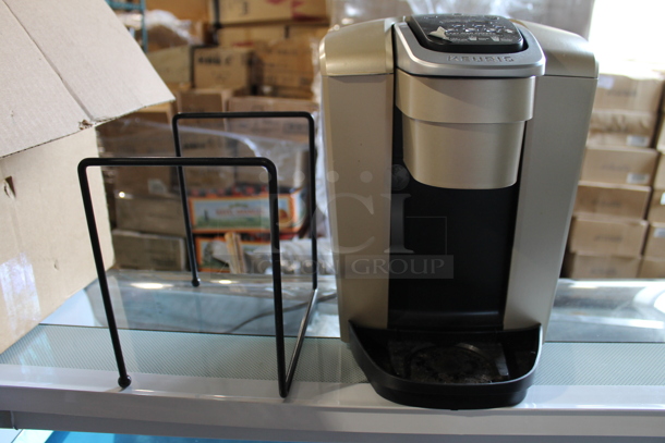Keurig K Elite K90 Metal Countertop Single Cup Coffee Machine. - Image 1 of 5