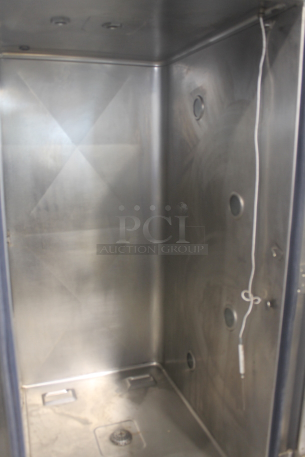 Alto Shaam ML20 20G Commercial Stainless Steel Natural Gas Roll in Rack Combitherm Oven On Galvanized Legs. Missing Door Handle Parts. 170,000 BTU. - Image 3 of 11