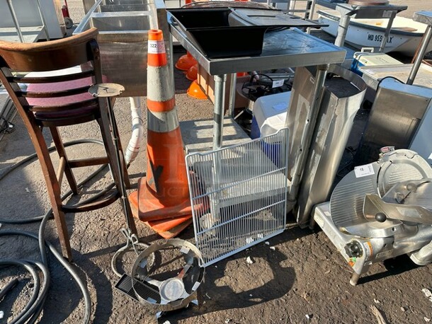 ALL ONE MONEY! Lot of Various Items Including Traffic Cones and Rack - Image 1 of 5