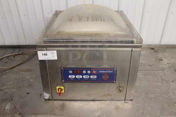 Minipack-Torre Commercial Stainless Steel Countertop Chamber Vacuum Sealer. Tested and Working! - Image 1 of 5