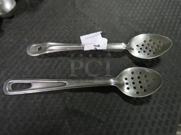 Stainless Steel Perforated Spoon. 2XBID - Image 1 of 1