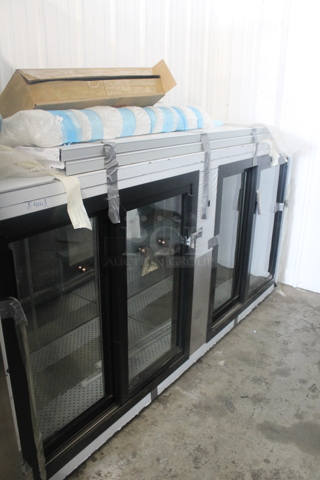 BRAND NEW SCRATCH AND DENT! Stainless Steel Commercial 4 Door Undercounter Cooler Merchandiser. Does Not Come w/ Remote Compressor. 