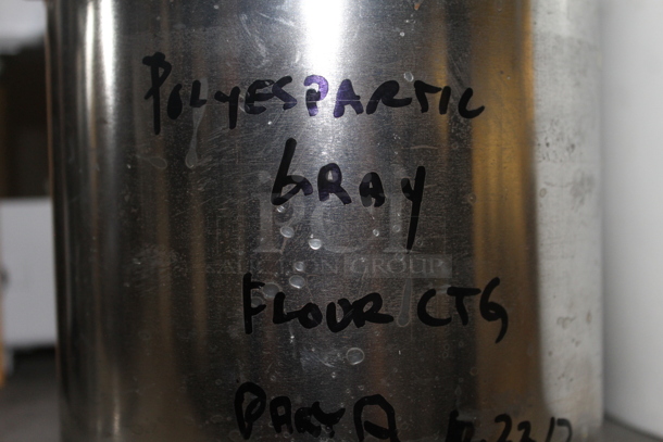 Gray Metal Shelving Unit w/ Contents Including Chemicals. BUYER MUST REMOVE. - Image 4 of 9