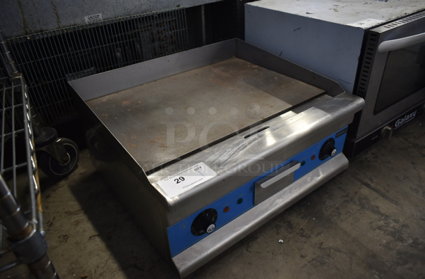 2016 Uniworld UGR-CH24 Stainless Steel Commercial Countertop Electric Powered Flat Top Griddle. 110 Volts, 1 Phase.  - Image 6 of 10